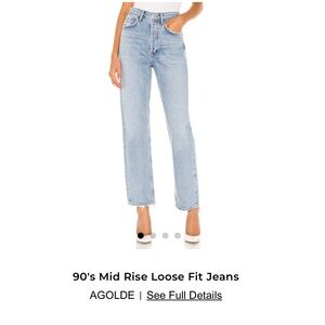 Agolde 90's Mid Rise Loose Fit Jeans